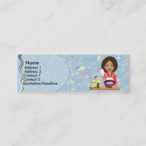 Customizable Bakery Profile Card Business Cards