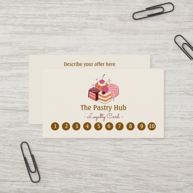Bakery Punch Card (Front/Back In Situ)