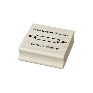 Bakery Rolling Pin  Art Stamp
