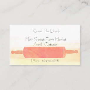 Bakery Rolling Pin Business Card