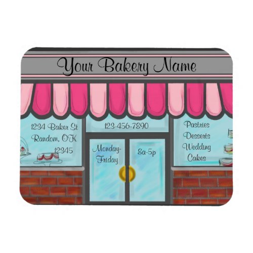 Bakery shop custom business referral magnet