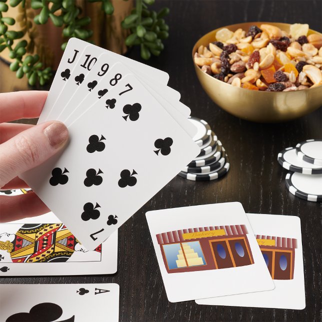 Bakery Shop Front Cake Store  Poker Cards (Creator Uploaded)