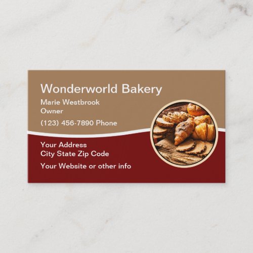 Bakery Shop Modern Logo Emblem Business Card