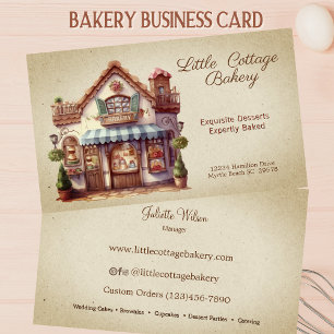 Bakery Shop Window   Business Card