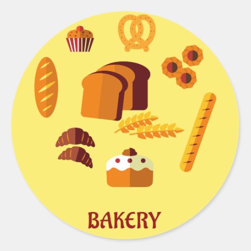 Bakery Sign Baked Food Stickers
