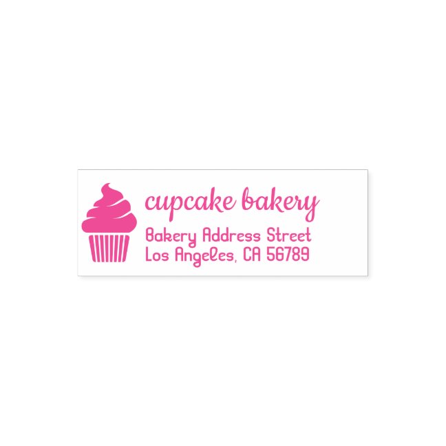 Bakery Simple Logo CupCake Self-inking Stamp