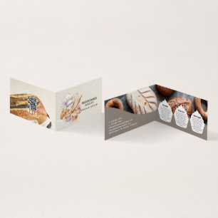 Bakery Store Pastry Chef Dessert Cake Baker Detail Business Card