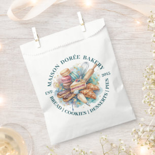 Bakery Store Pastry Chef Dessert Sweets Cake Baker Favor Bag
