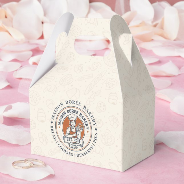 Bakery Store Pastry Chef Dessert Sweets Cake Baker Favor Boxes (Wedding)