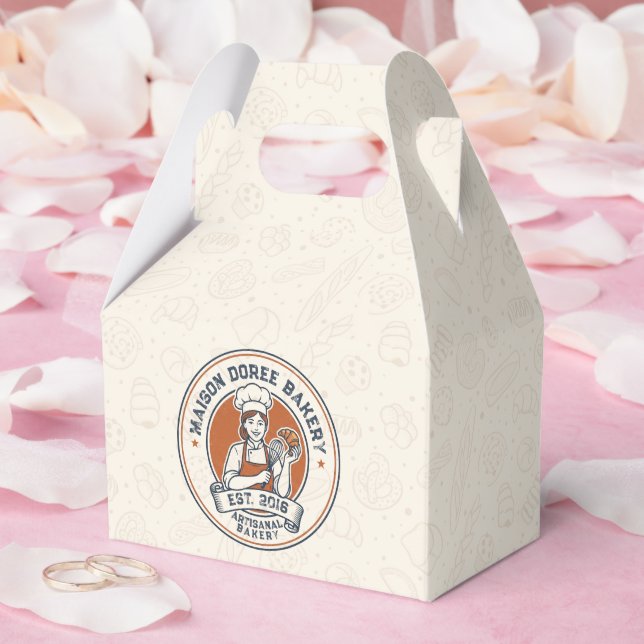 Bakery Store Pastry Chef Dessert Sweets Cake Baker Favor Boxes (Wedding)