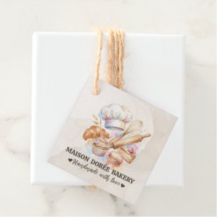 Bakery Store Pastry Chef Dessert Sweets Cake Baker Favor Tags