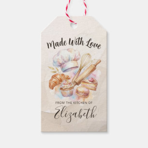 Bakery Store Pastry Chef Dessert Sweets Cake Baker Gift Tags
