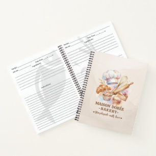 Bakery Store Pastry Chef Dessert Sweets Cake Baker Notebook
