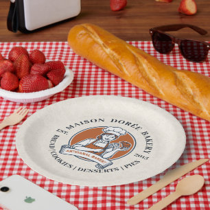 Bakery Store Pastry Chef Dessert Sweets Cake Baker Paper Plates