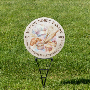 Bakery Store Pastry Chef Dessert Sweets Cake Baker Sign