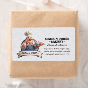 Bakery Store Pastry Chef Desserts Food Ingredient Label