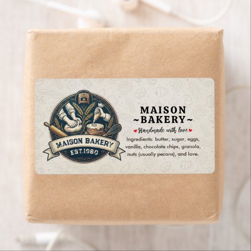 Bakery Store Pastry Chef Desserts Food Ingredient Label