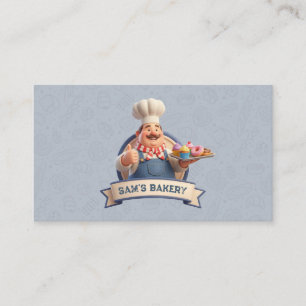 Bakery Store Pastry Chef Desserts Sweets Cake Shop Business Card