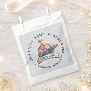 Bakery Store Pastry Chef Desserts Sweets Cake Shop Favor Bag