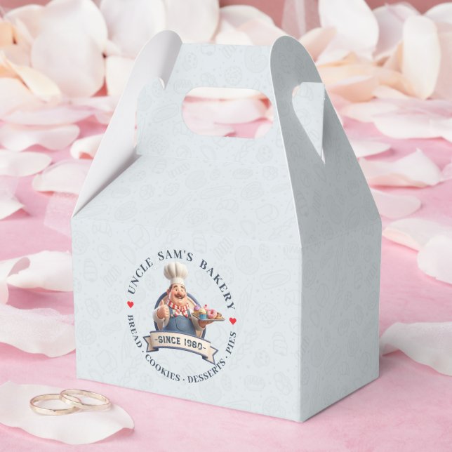 Bakery Store Pastry Chef Desserts Sweets Cake Shop Favor Boxes (Wedding)