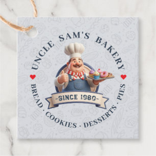 Bakery Store Pastry Chef Desserts Sweets Cake Shop Favor Tags