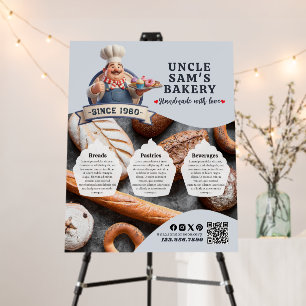 Bakery Store Pastry Chef Desserts Sweets Cake Shop Foam Board
