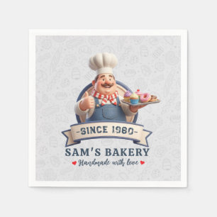 Bakery Store Pastry Chef Desserts Sweets Cake Shop Napkins
