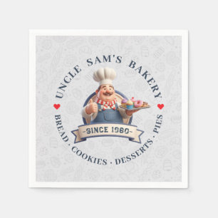 Bakery Store Pastry Chef Desserts Sweets Cake Shop Napkins