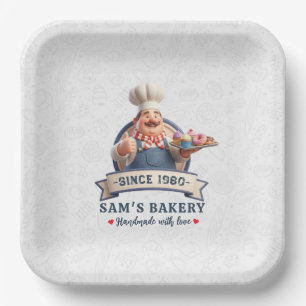 Bakery Store Pastry Chef Desserts Sweets Cake Shop Paper Plates