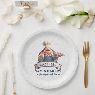 Bakery Store Pastry Chef Desserts Sweets Cake Shop Paper Plates