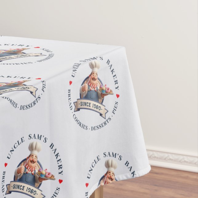 Bakery Store Pastry Chef Desserts Sweets Cake Shop Tablecloth (In Situ)
