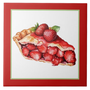 bakery strawberry pie home business crafting ceramic tile