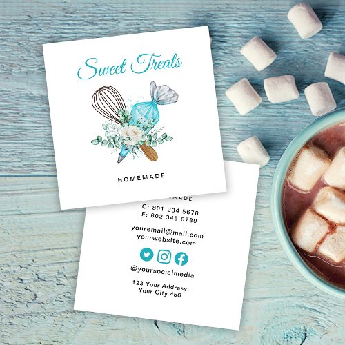 Bakery Sweet Square Business Card