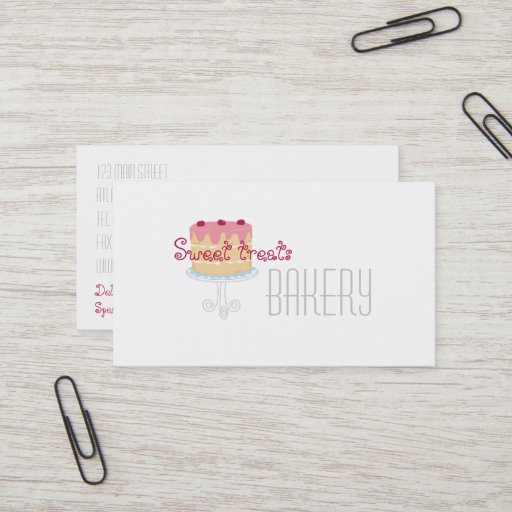 Customizable Bakery Template Business Cards