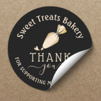 Bakery Thank You For Your Order Modern Black Gold