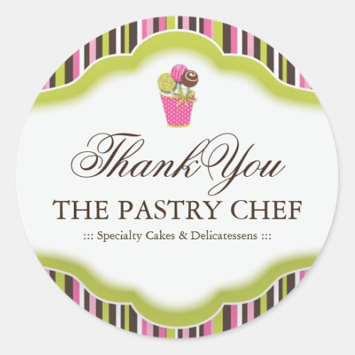 Bakery Thank You Stickers