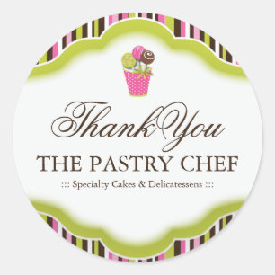 Bakery Thank You Stickers