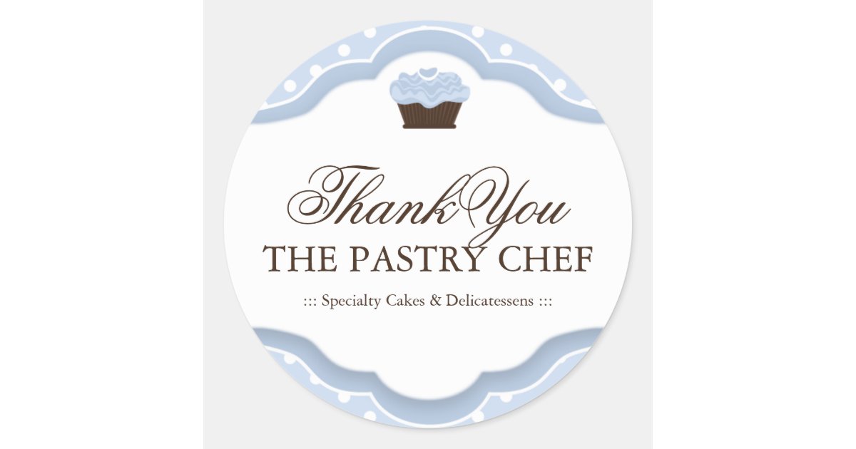 Bakery Thank You Stickers | Zazzle