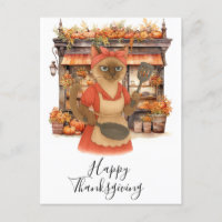 Bakery Thanksgiving Fall themed for Cat Lovers