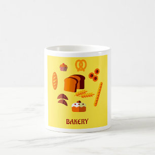 Bakery Themed Bread Pastries and Sweets Coffee Mug