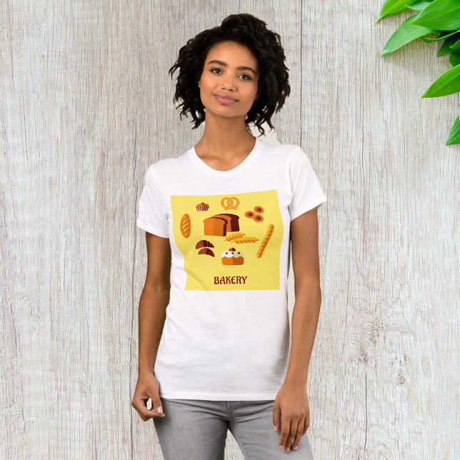 Bakery Themed Bread Pastries and Sweets  T-Shirt (Creator Uploaded)