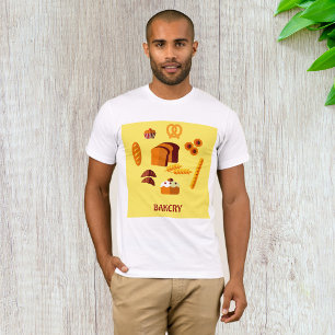 Bakery Themed Bread Pastries and Sweets T-Shirt