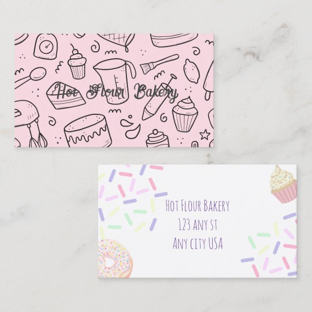 Bakery themes business card (Front/Back)