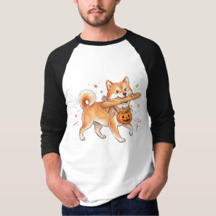 Bakery Thief Shiba Inu - Cute Dog carrying French T-Shirt