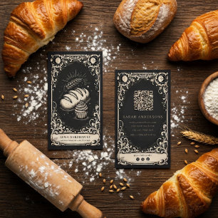 Bakery  Vintage Celestial Bread & Pastry Shop Business Card