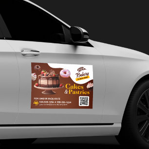 Bakery Wedding Birthday & Anniversary Cake Pastry Car Magnet