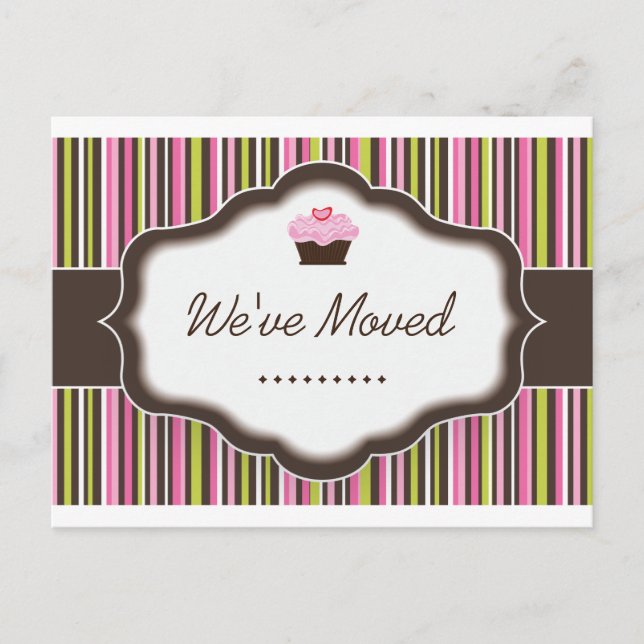 " Bakery | We've Moved" Postcard (Front)
