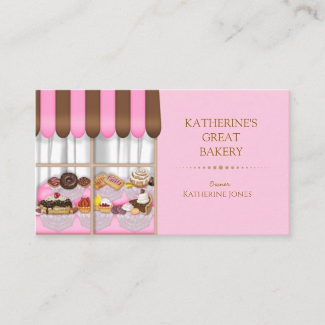 Bakery Window   Business Card (Front)