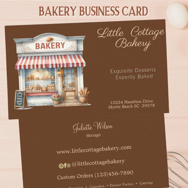 Bakery Window   Business Card (Creator Uploaded)