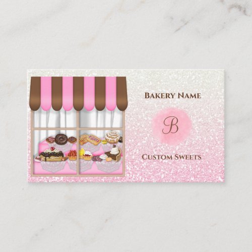 Bakery Window Pastry Business Cards